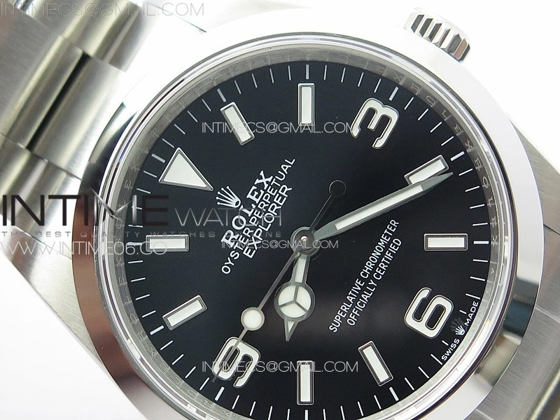 Explorer 124270 36mm V2 904L Steel GMF 1:1 Best Edition Black Dial on SS Bracelet VR3230