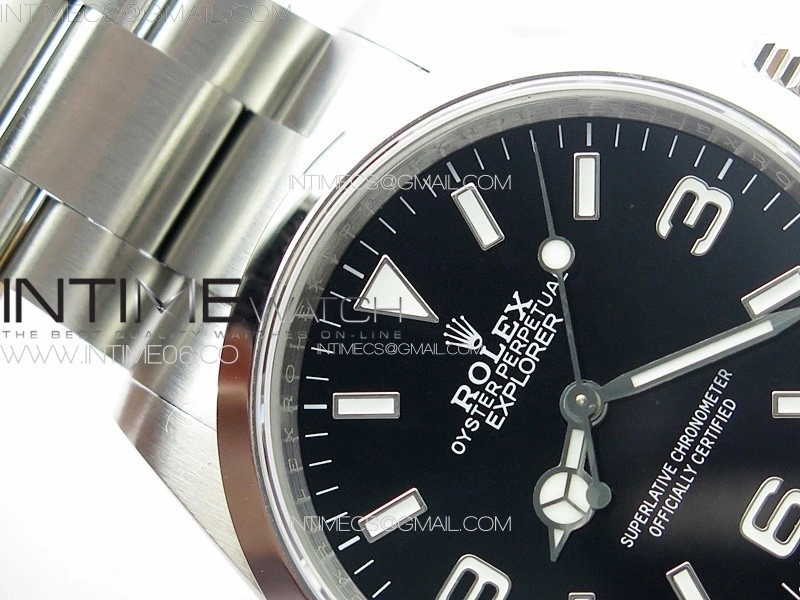 Explorer 124270 36mm V2 904L Steel GMF 1:1 Best Edition Black Dial on SS Bracelet VR3230