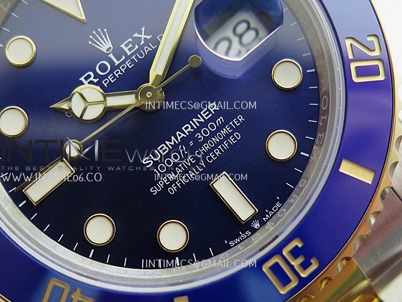 Submariner 126613 LB Gain Weight V2 VSF 1:1 Best Edition Blue Dial On SS YG Bracelet DD3235