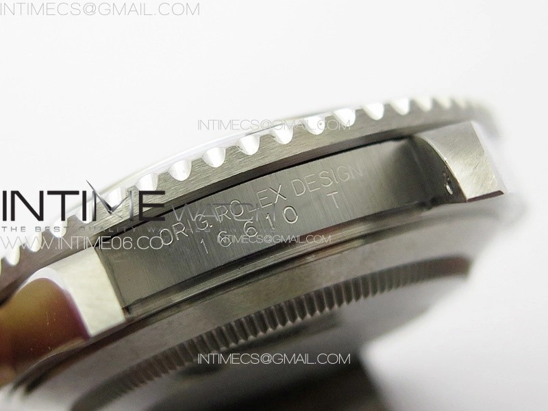 Submariner 16610 LN Black No Rehaut 904L SS RAF1:1 Best Edition on 904L SS Bracelet SA3135