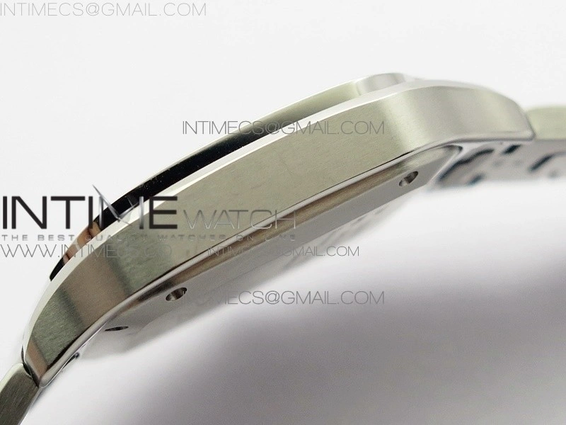 Santos de Cartier 35mm 2018 RXW 1:1 Best Edition White Dial on SS SmartLinks Bracelet MIYOTA 9015