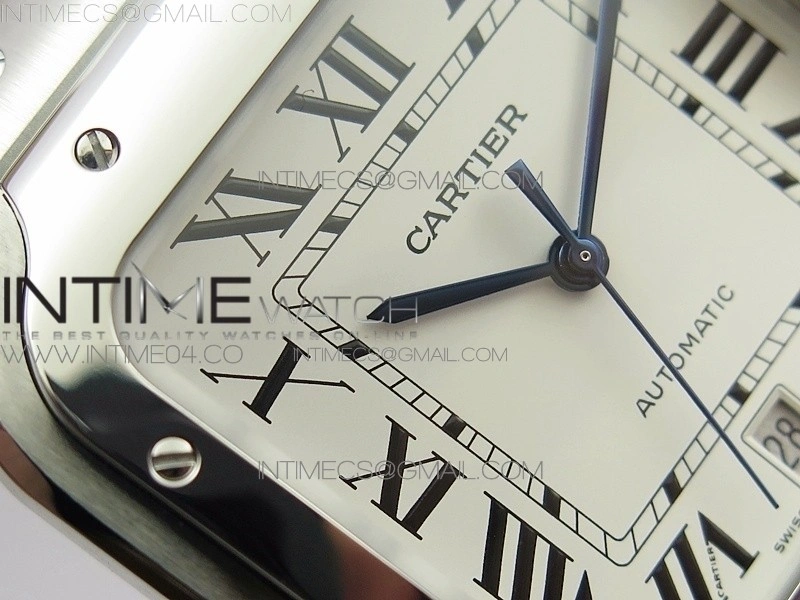 Santos de Cartier 40mm 2018 BVF 1:1 Best Edition White Dial on SS SmartLinks Bracelet MIYOTA 9015
