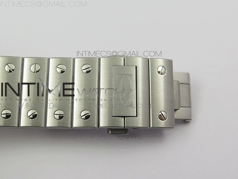 Santos de Cartier 40mm 2018 BVF 1:1 Best Edition White Dial on SS SmartLinks Bracelet MIYOTA 9015
