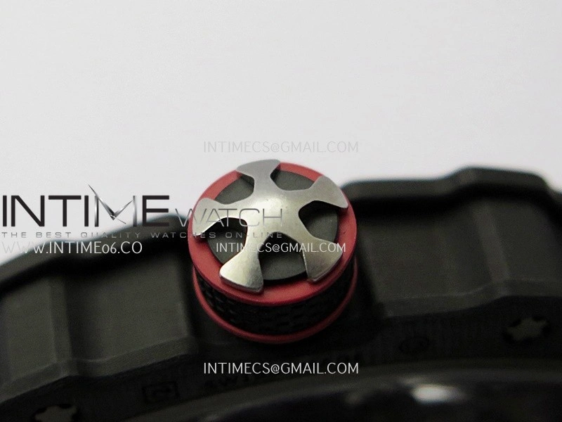 RM67-02 White Inner Bezel Real NTPT 1:1 Best Edition Skeleton Dial On White Nylon strap CRMA7 Clone