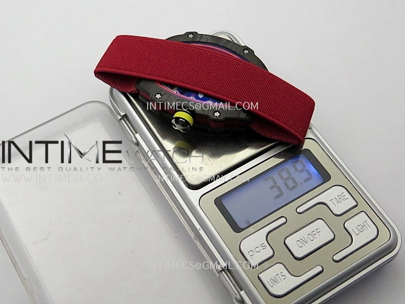 RM67-02 White Inner Bezel Real NTPT 1:1 Best Edition Skeleton Dial On White Nylon strap CRMA7 Clone