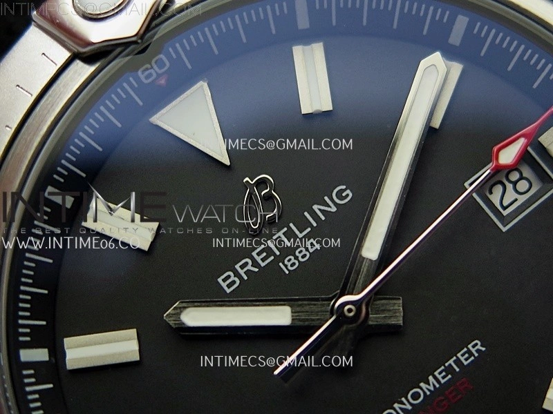 Avenger Chronometer 42mm SS BLSF 1:1 Best Edition Black Dial On Black Nylon Strap A2824