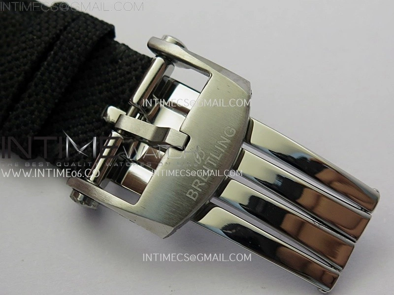 Avenger Chronometer 42mm SS BLSF 1:1 Best Edition Black Dial On Black Nylon Strap A2824