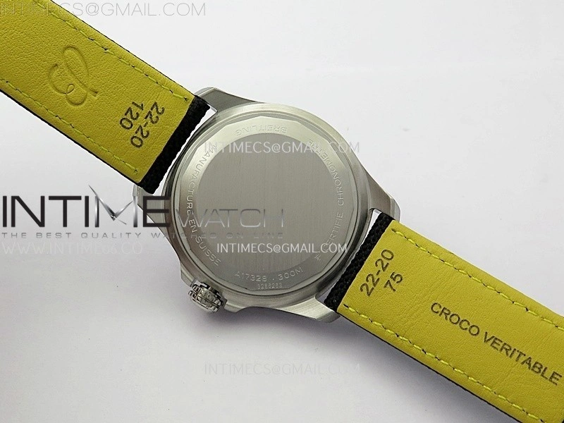 Avenger Chronometer 42mm SS BLSF 1:1 Best Edition Black Dial On Black Nylon Strap A2824