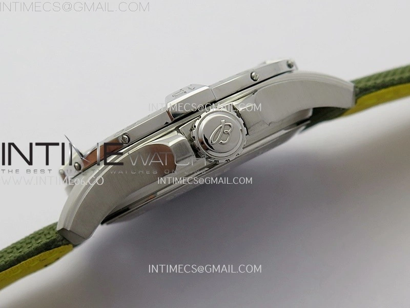 Avenger Chronometer 42mm SS BLSF 1:1 Best Edition Green Dial On Green Nylon Strap A2824