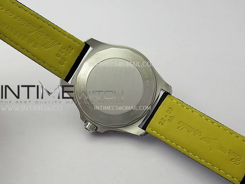 Avenger Chronometer 45mm SS B50F 1:1 Best Edition Black Dial On Black Nylon Strap A2824