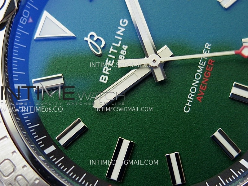 Avenger Chronometer 45mm SS B50F 1:1 Best Edition Green Dial On Green Nylon Strap A2824