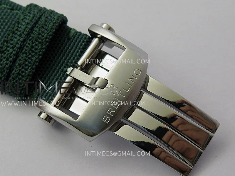 Avenger Chronometer 45mm SS B50F 1:1 Best Edition Green Dial On Green Nylon Strap A2824