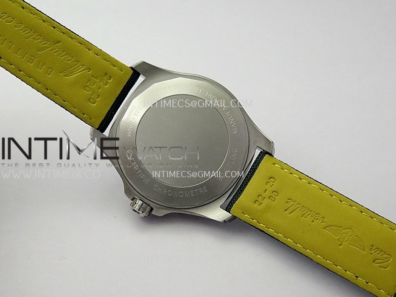 Avenger Chronometer 45mm SS B50F 1:1 Best Edition Green Dial On Green Nylon Strap A2824