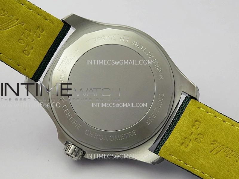 Avenger Chronometer 45mm SS B50F 1:1 Best Edition Green Dial On Green Nylon Strap A2824