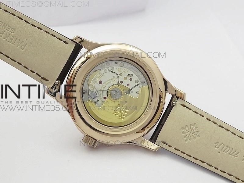 Annual Calendar Complications 5205R RG GRF Best Edition Black dial on Brown leather strap A324