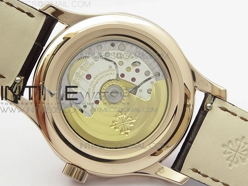 Annual Calendar Complications 5205R RG GRF Best Edition White dial on Brown leather strap A324