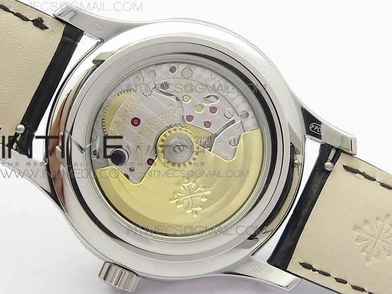 Annual Calendar Complications 5205R SS GRF Best Edition Black dial on Black leather strap A324