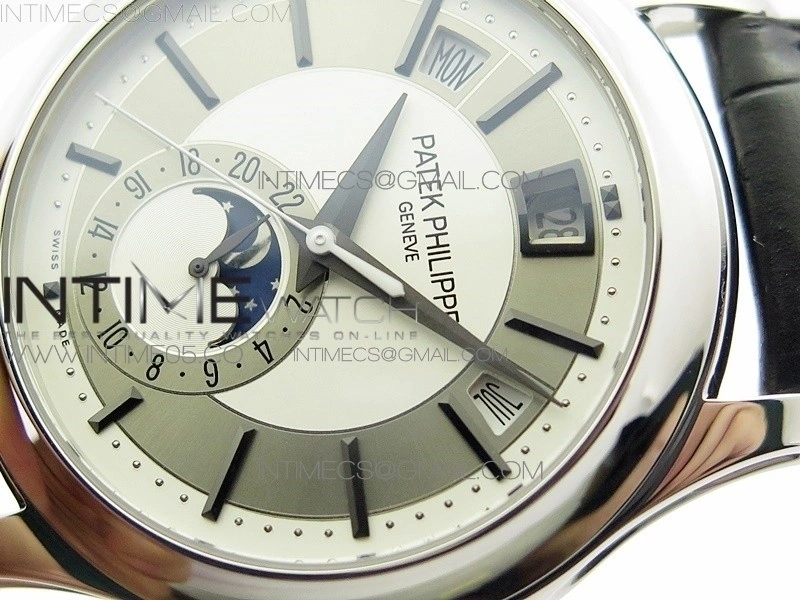 Annual Calendar Complications 5205R SS GRF Best Edition White dial on Black leather strap A324