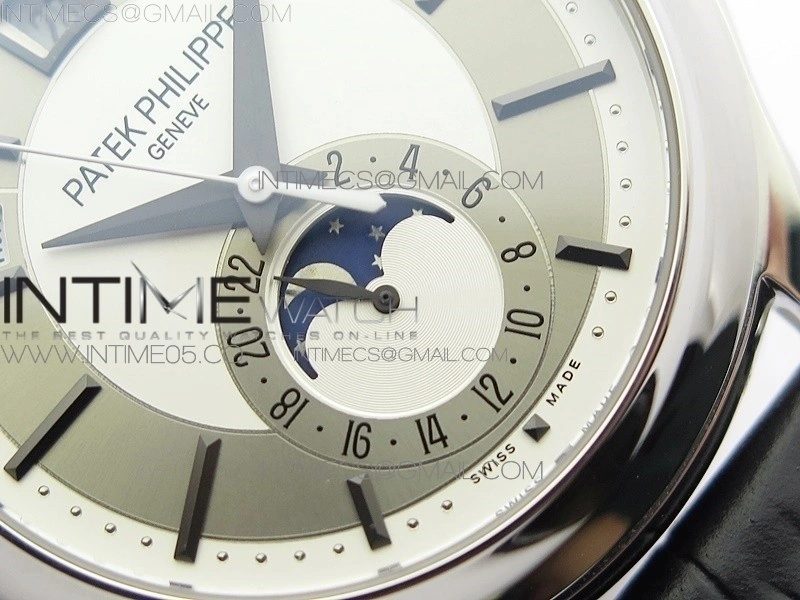 Annual Calendar Complications 5205R SS GRF Best Edition White dial on Black leather strap A324