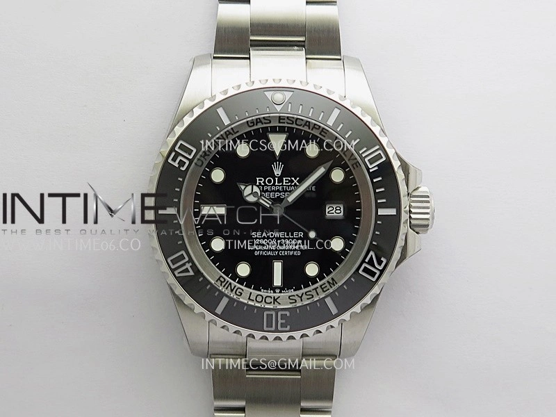Sea-Dweller DEEPSEA 126660 904L SS QF 1:1 Best Edition Black Dial On Oyster Bracelet SH3235