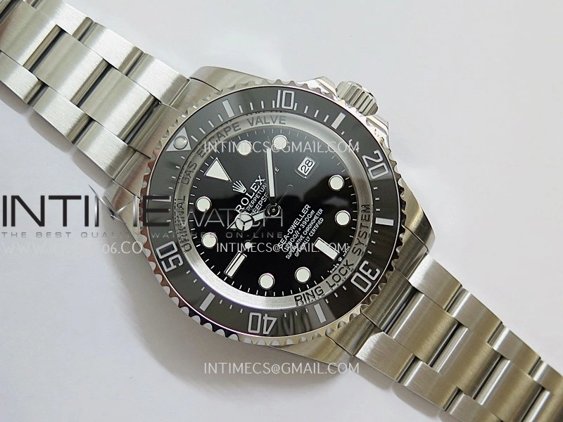 Sea-Dweller DEEPSEA 126660 904L SS QF 1:1 Best Edition Black Dial On Oyster Bracelet SH3235