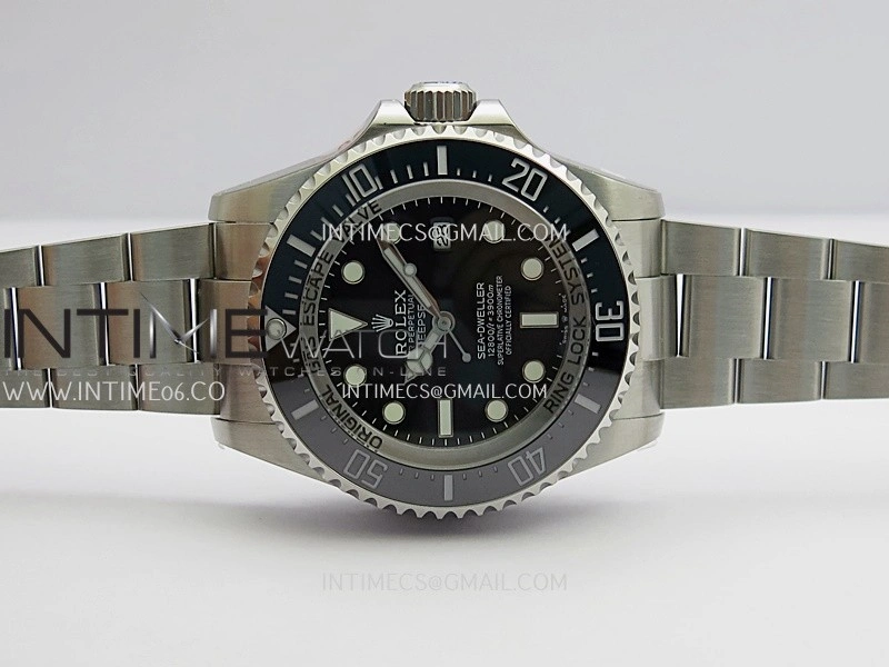 Sea-Dweller DEEPSEA 126660 904L SS QF 1:1 Best Edition Black Dial On Oyster Bracelet SH3235