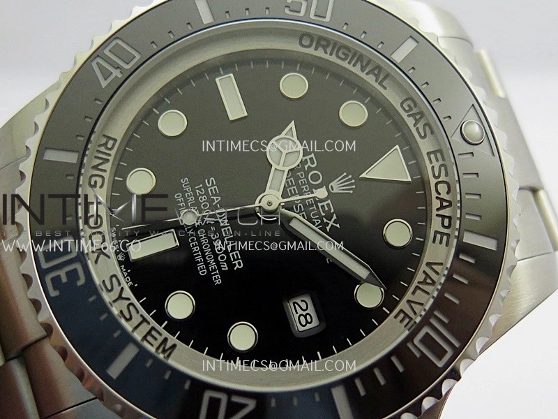 Sea-Dweller DEEPSEA 126660 904L SS QF 1:1 Best Edition Black Dial On Oyster Bracelet SH3235