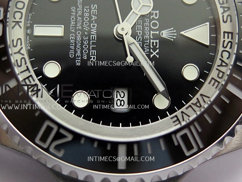 Sea-Dweller DEEPSEA 126660 904L SS QF 1:1 Best Edition Black Dial On Oyster Bracelet SH3235