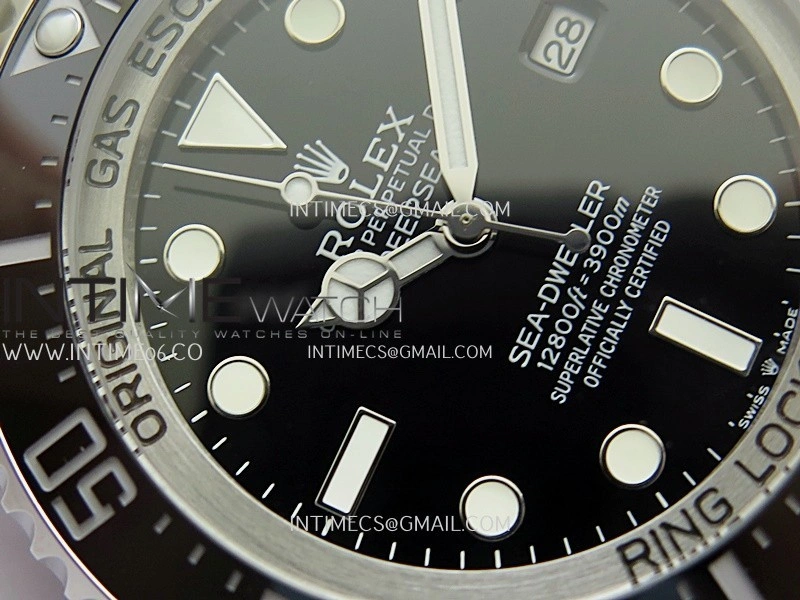 Sea-Dweller DEEPSEA 126660 904L SS QF 1:1 Best Edition Black Dial On Oyster Bracelet SH3235