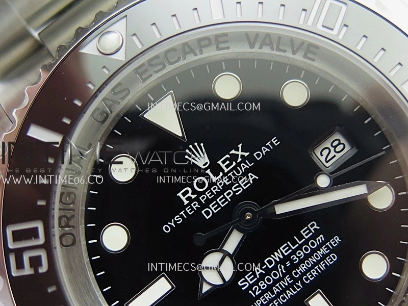 Sea-Dweller DEEPSEA 126660 904L SS QF 1:1 Best Edition Black Dial On Oyster Bracelet SH3235