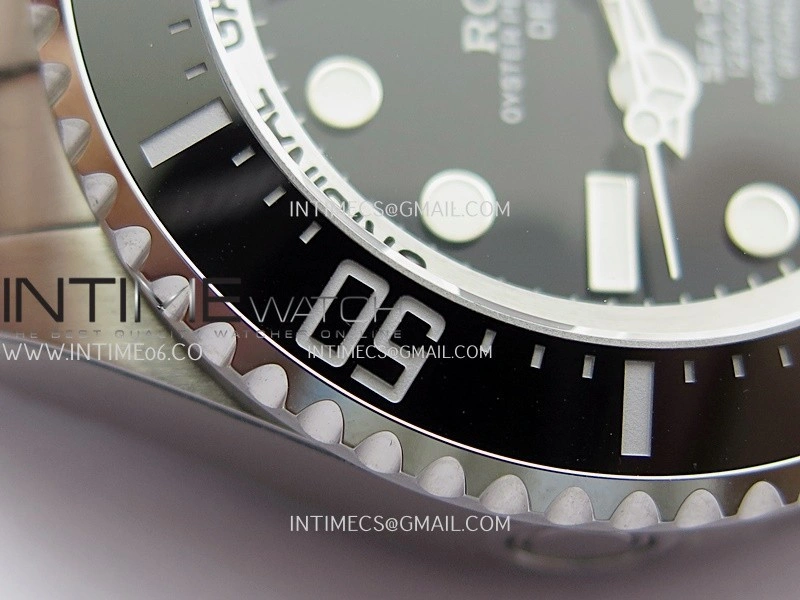 Sea-Dweller DEEPSEA 126660 904L SS QF 1:1 Best Edition Black Dial On Oyster Bracelet SH3235