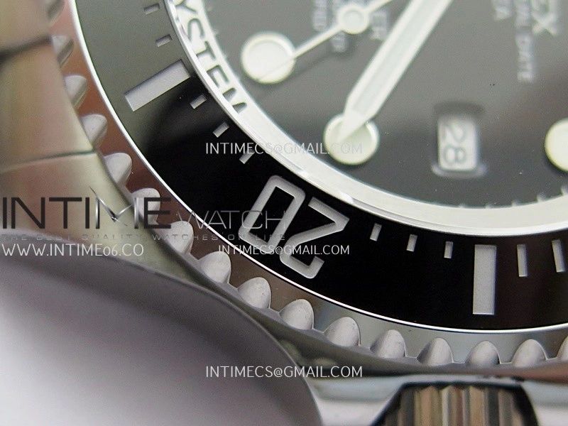 Sea-Dweller DEEPSEA 126660 904L SS QF 1:1 Best Edition Black Dial On Oyster Bracelet SH3235