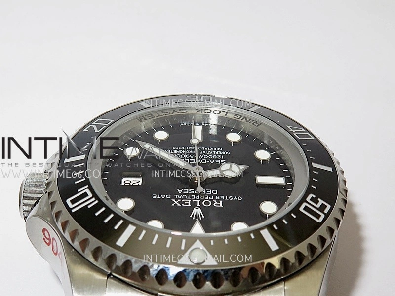 Sea-Dweller DEEPSEA 126660 904L SS QF 1:1 Best Edition Black Dial On Oyster Bracelet SH3235