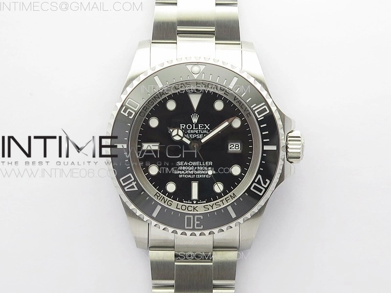 Sea-Dweller DEEPSEA 126660 SS GMF 1:1 Best Edition New Black Dial On Oyster Bracelet VR3235