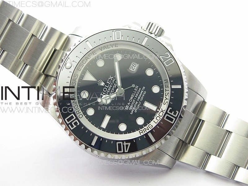 Sea-Dweller DEEPSEA 126660 SS GMF 1:1 Best Edition New Black Dial On Oyster Bracelet VR3235