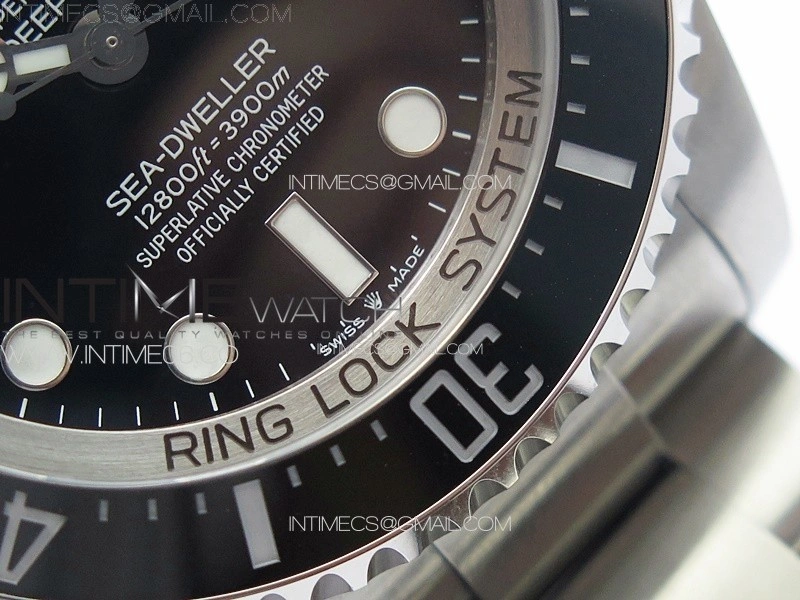 Sea-Dweller DEEPSEA 126660 SS GMF 1:1 Best Edition New Black Dial On Oyster Bracelet VR3235
