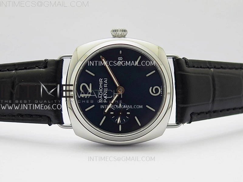 Radiomir PAM1293 Y 40mm SS TTF Best Edition Blue Dial on Black Leather Strap Asian P900