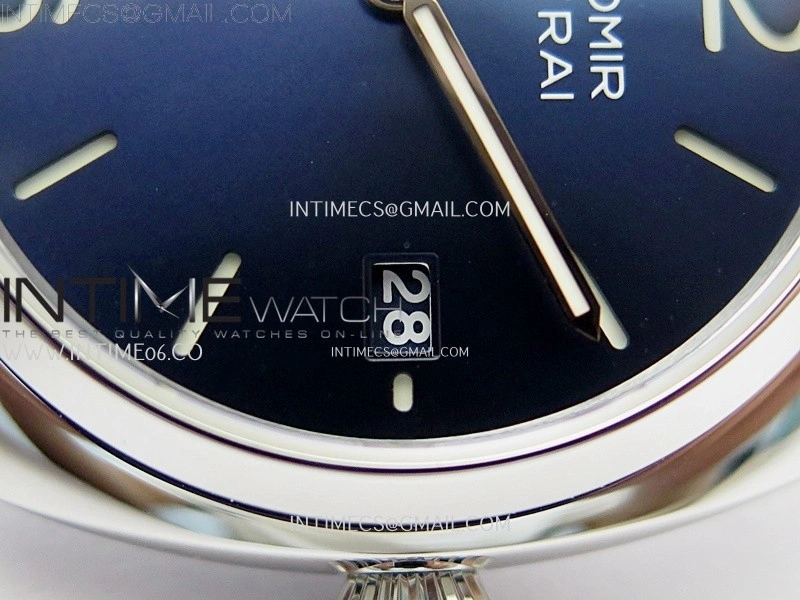 Radiomir PAM1293 Y 40mm SS TTF Best Edition Blue Dial on Black Leather Strap Asian P900