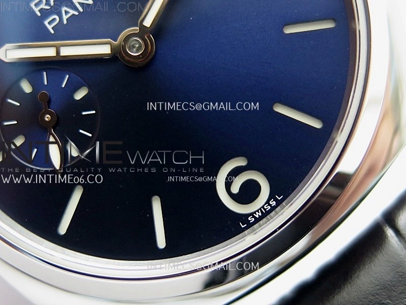 Radiomir PAM1293 Y 40mm SS TTF Best Edition Blue Dial on Black Leather Strap Asian P900