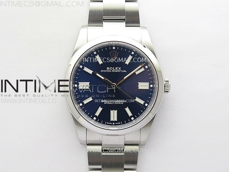Oyster Perpetual 41mm 124300 904L VSF 1:1 Best Edition Blue Dial on SS Bracelet VS3230