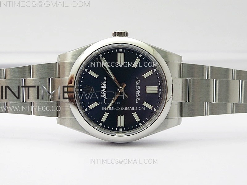 Oyster Perpetual 41mm 124300 904L VSF 1:1 Best Edition Blue Dial on SS Bracelet VS3230