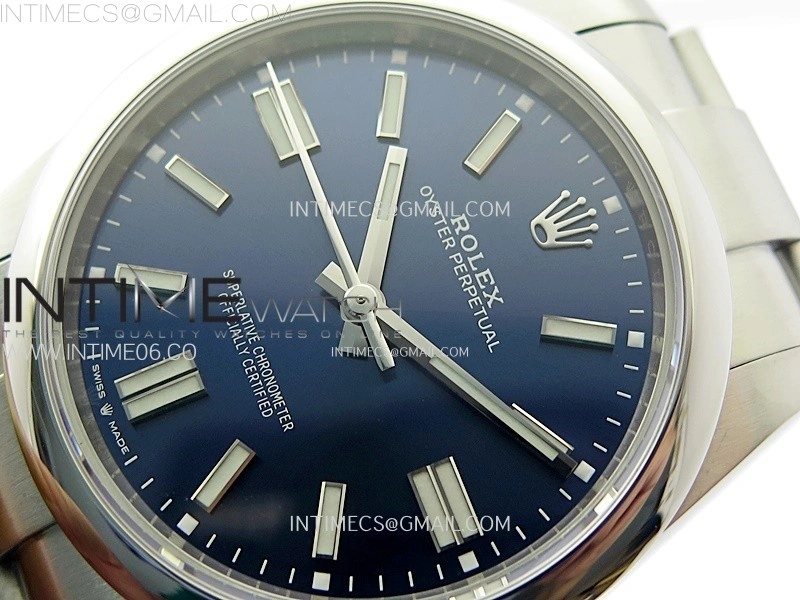Oyster Perpetual 41mm 124300 904L VSF 1:1 Best Edition Blue Dial on SS Bracelet VS3230