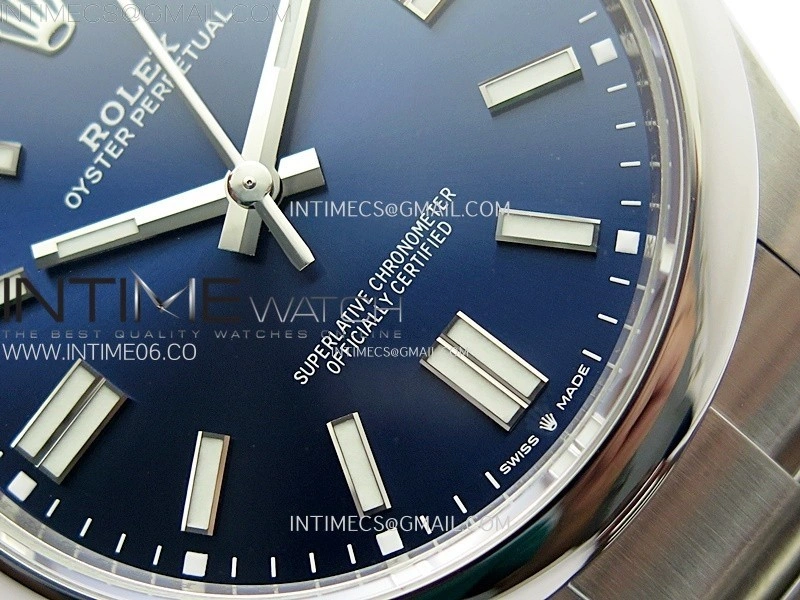 Oyster Perpetual 41mm 124300 904L VSF 1:1 Best Edition Blue Dial on SS Bracelet VS3230