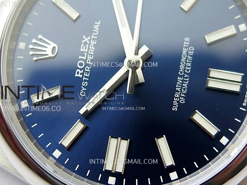 Oyster Perpetual 41mm 124300 904L VSF 1:1 Best Edition Blue Dial on SS Bracelet VS3230