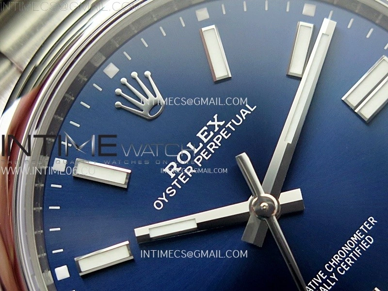 Oyster Perpetual 41mm 124300 904L VSF 1:1 Best Edition Blue Dial on SS Bracelet VS3230