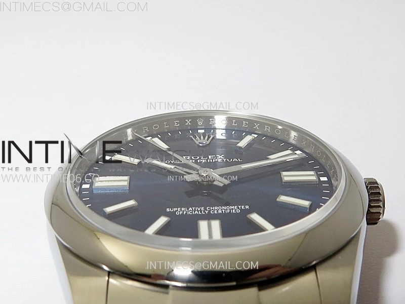 Oyster Perpetual 41mm 124300 904L VSF 1:1 Best Edition Blue Dial on SS Bracelet VS3230