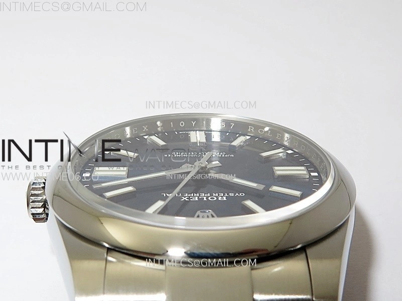 Oyster Perpetual 41mm 124300 904L VSF 1:1 Best Edition Blue Dial on SS Bracelet VS3230
