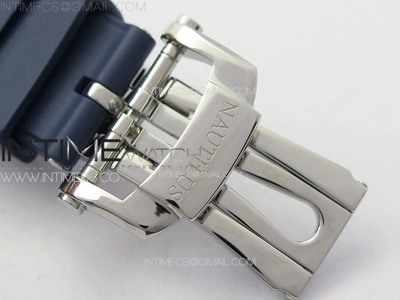 Nautilus Jumbo 5711 Super Replication PPF 1:1 Best Edition Blue Textured Dial on Blue Rubber Strap PPF324