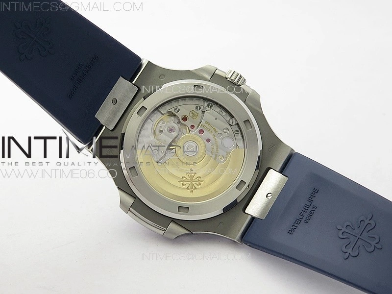 Nautilus Jumbo 5711 Super Replication PPF 1:1 Best Edition Blue Textured Dial on Blue Rubber Strap PPF324