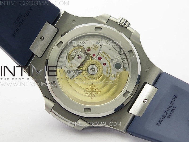 Nautilus Jumbo 5711 Super Replication PPF 1:1 Best Edition Blue Textured Dial on Blue Rubber Strap PPF324